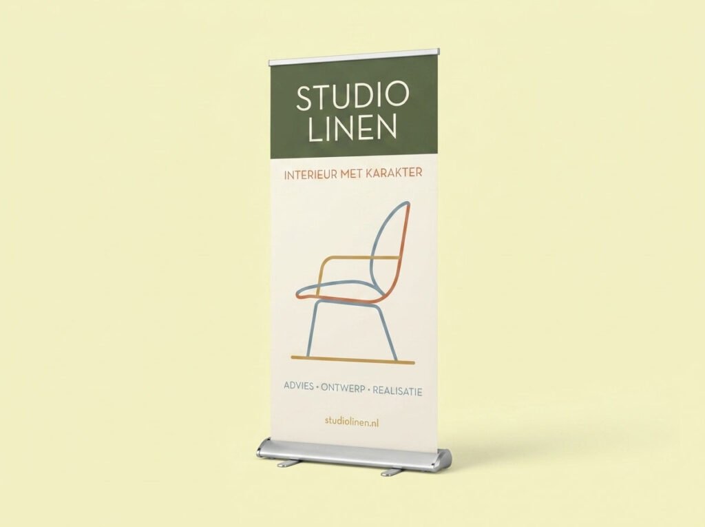 Deluxe roll-up banner