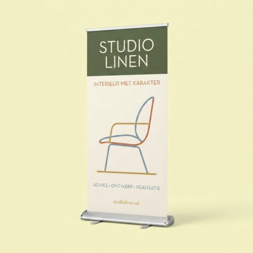 Deluxe roll-up banner