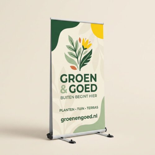 Outdoor roll-up banner Outdoor roll-up banner
