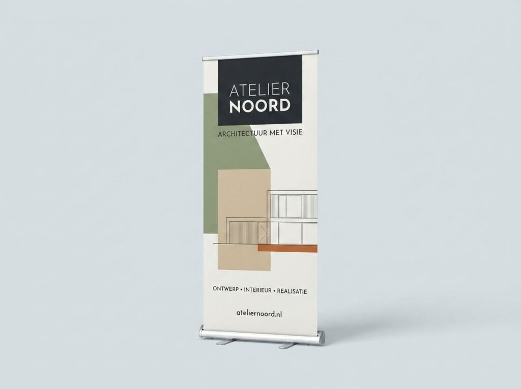 Premium roll-up banner